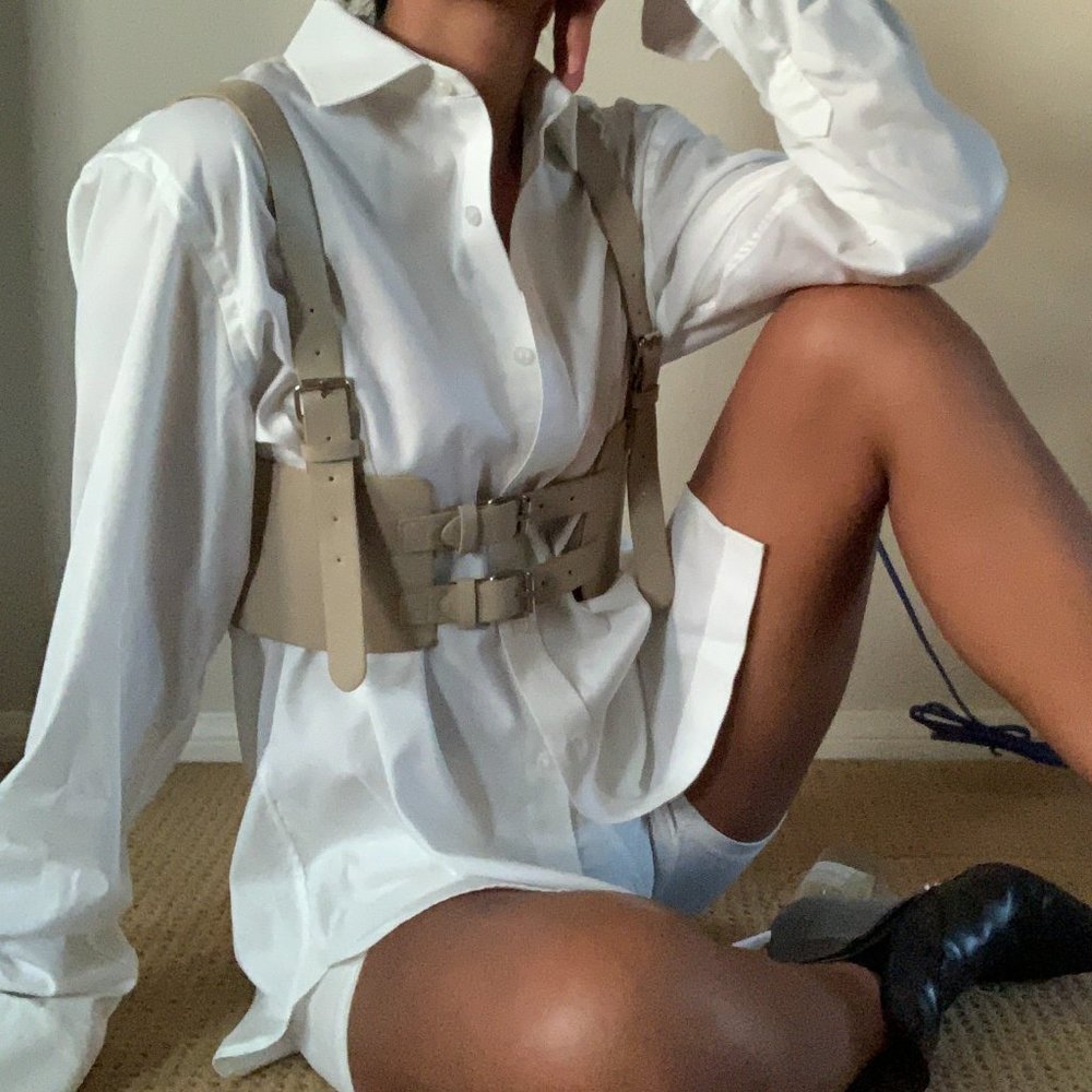 boohoo Double Harness Belt